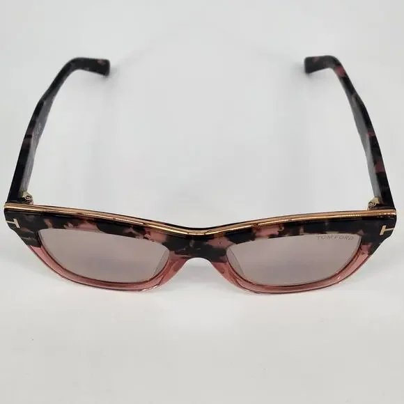 Tom Ford Julie Semi Cat Eye Tortoise Shell Women's Sunglasses - Picture 4 of 13